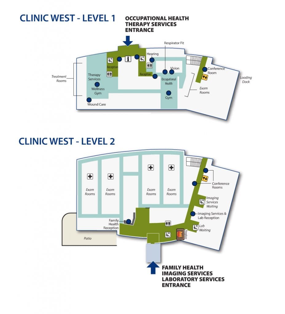 Campus map - Clinic West